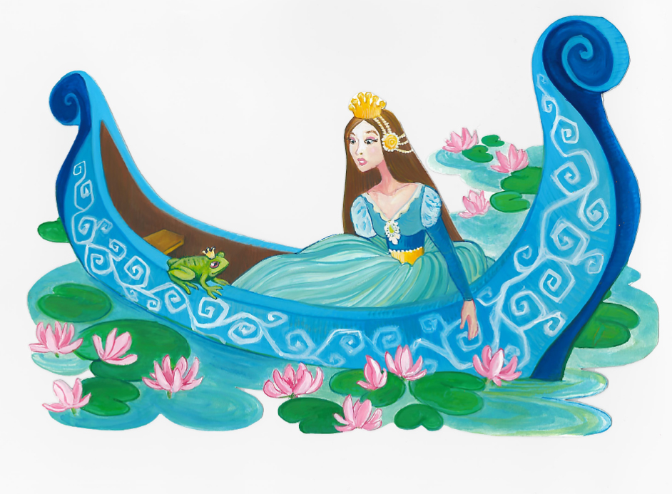 Princess Frog - Gouache