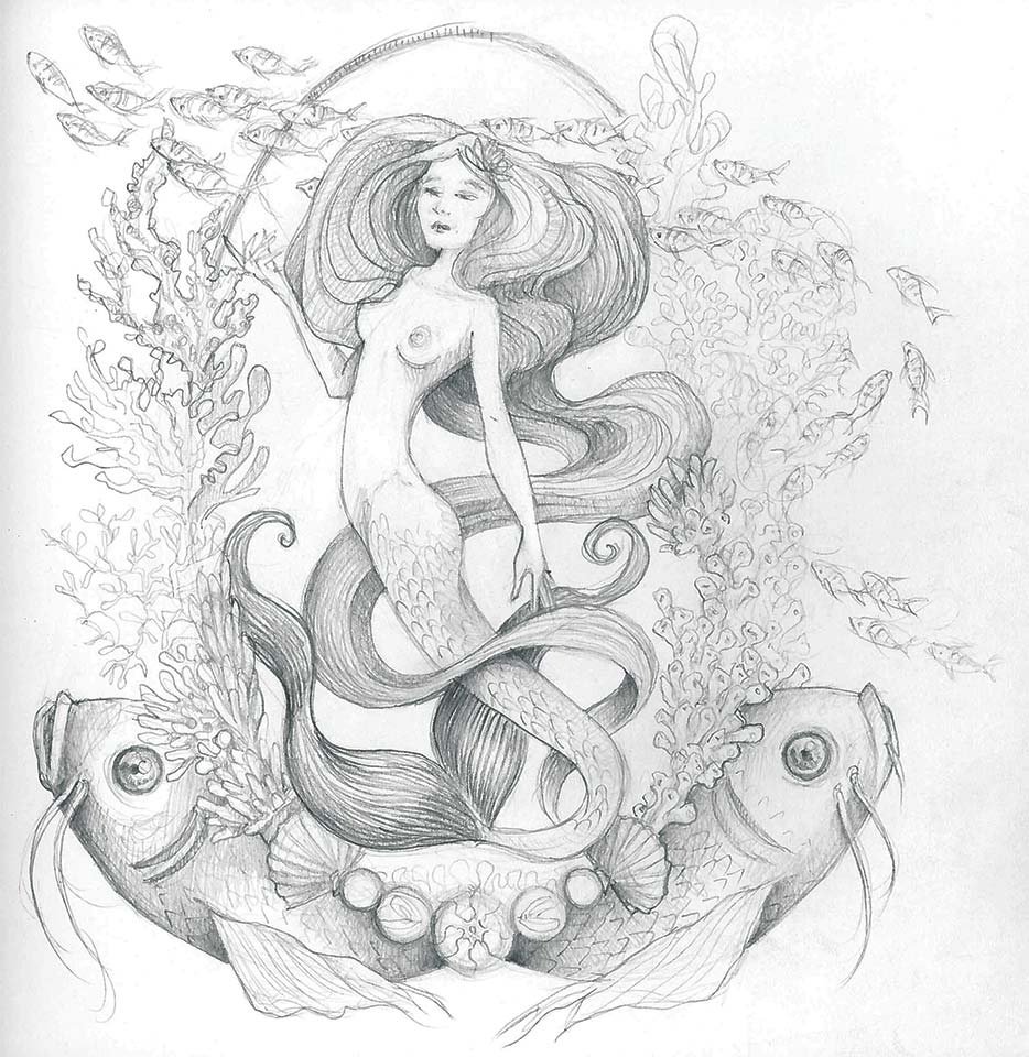 Mermaid - Pencil